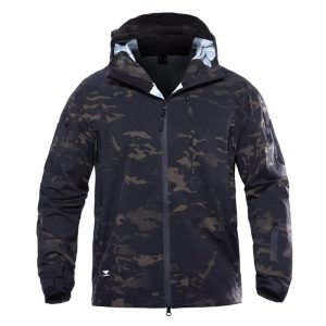 Waterproof Jacket Windbreaker Winter Outdoor Hiking Men Women Coat Windproof Hard Shell Tactics Clothes