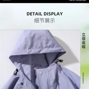 515m5f6IwL.jpg Men And Women Outdoor Sports 3-In-1 Storm Jacket Couples Waterproof Windproof Ski Mountaineering Jacket