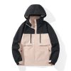 5185NND1H9L.jpg Men Women Lightweight Outdoor Raincoat Windproof Waterproof Outerwear Windbreaker Hood Jacket