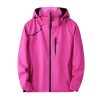 Men&Women Waterproof Softshell Jacket Hunting Camping Windbreaker Outdoor Coat Tactical Clothing Outwear s9 Red XXL