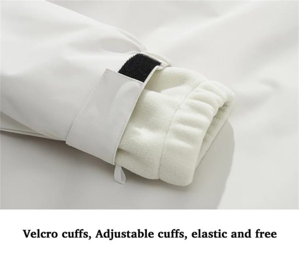 Men's Women's Waterproof Coat Hiking Climbing Camping Skiing Warm Windproof Windbreaker 3-In-1 Fleece Jacket