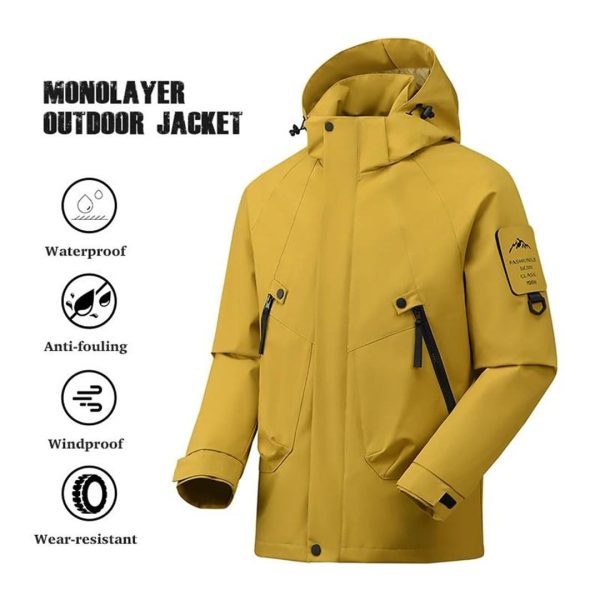Unisex Waterproof Outdoor Windbreaker Rain Coat Climbing Hiking Camping Trekking Windproof Jacket