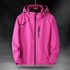 Men&Women Waterproof Softshell Jacket Hunting Camping Windbreaker Outdoor Coat Tactical Clothing Outwear s9 Red XXL