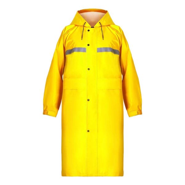 Long Hooded Raincoat Safety Waterproof Emergency Rain Jacket Poncho for Men Women Adults