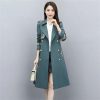 51ZXKgk3eML.jpg Women Belted Long Coats And Jackets Lapel Spliced Windbreaker Elegant Trench Coat Outerwears