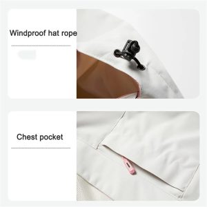 51iC5QB2HzL.jpg Men's Outdoor Windproof Waterproof Sport Climbing Hooded Jacket Couples Raincoat Jacket