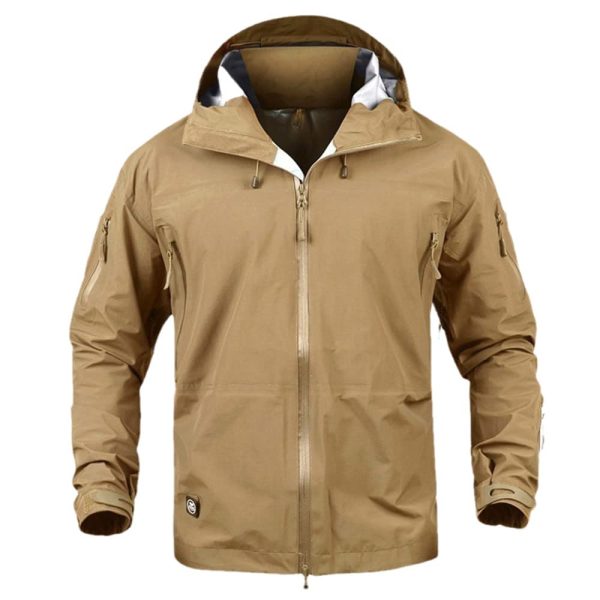 Waterproof Jacket Windbreaker Winter Outdoor Hiking Men Women Coat Windproof Hard Shell Tactics Clothes
