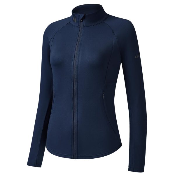 HOTSUIT Women’s Running Jacket Thermal Water Resistant Full Zip Cycling Jacket for Winter Reflective