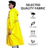 Long Hooded Raincoat Safety Waterproof Emergency Rain Jacket Poncho for Men Women Adults