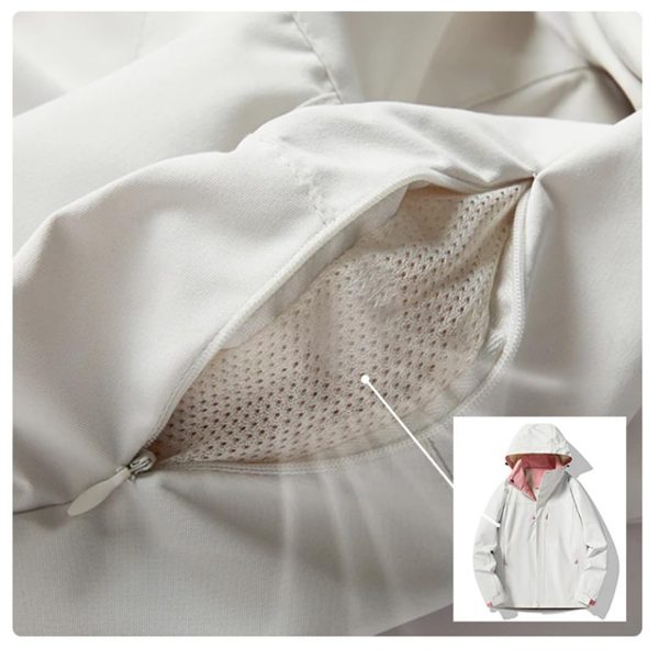 612JgbStenL.jpg Men's Outdoor Windproof Waterproof Sport Climbing Hooded Jacket Couples Raincoat Jacket