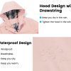 614prfb9I7L.jpg Rain Coat for Women Waterproof with Hood Lightweight Women's Rain Jacket Outdoor Trench Windbreaker Long Raincoats