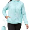 614xZWXwitL.jpg Rain Jacket Women Lightweight Waterproof Windbreaker Jacket Hooded Packable Rain Coats for Women with Pockets S-XXL