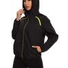 Waterproof Raincoat with Hood Windbreaker Rain Jacket for Women Zipper Lightweight Hiking Outdoor