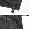 Women Long Leather Trench Coat For Belt Double Breasted Loose Windbreaker