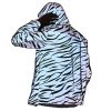 Reflective Light Jacket Men Women Mesh Style Noctilucent Zebra Jackets Waterproof