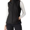 Women's Lightweight Softshell Vest Windproof Fleece Lined Zip Up Sleeveless Jacket for Running Hiking Golf