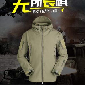2022 Outdoor Waterproof SoftShell Jacket Hunting windbreaker ski Coat hiking rain camping fishing tactical Clothing