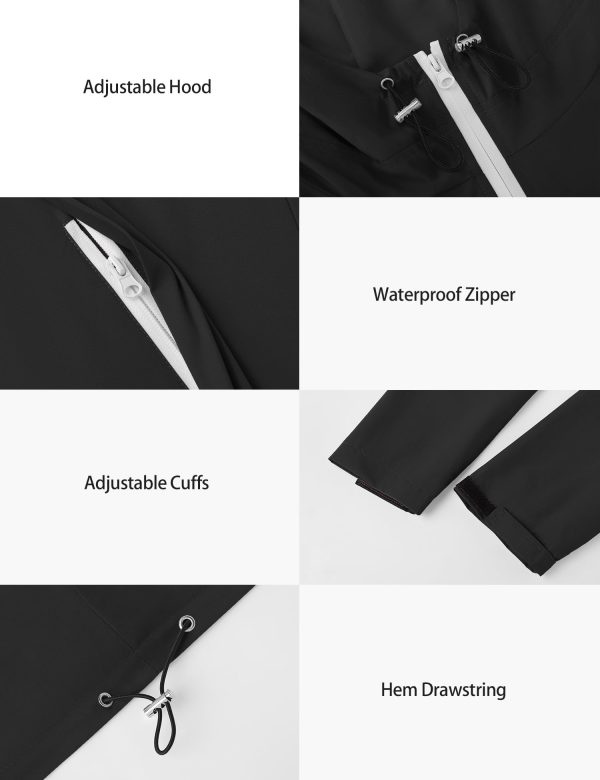 61OwydOlcWL.jpg Rain Jacket Women Waterproof Lightweight Raincoat Lined Outdoor Hooded Windbreaker