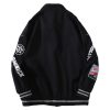 Varsity Jacket Men Vintage Racing Car Letterman Nascar Graphic Fall Black Racer Baseball Oversized Coats Women