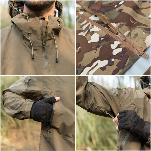 Waterproof Jacket Windbreaker Winter Outdoor Hiking Men Women Coat Windproof Hard Shell Tactics Clothes