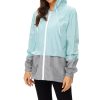 Women Rain Coats Lightweight Waterproof Outdoor Rain Jacket with Hood Packable Raincoats