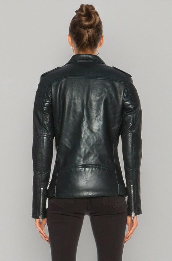 61c0wU0OKpL.jpg Womens Leather Jacket For Women Real Leather Jacket Soft Lambskin Biker Jacket Slim-Fit