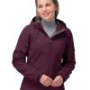 Women's Softshell Jacket, Fleece Lined Warm Jacket Light Hooded Windproof Coat for Outdoor Hiking