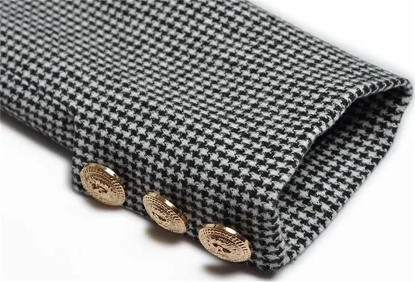 61h7WcCKCNL.jpg Women Designer Overcoat Winter Standing Collar Long Sleeve Single Breasted Waist Warm Windbreaker