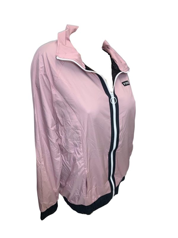 Pink Anorak Windbreaker Jacket Full Zip Color Rose Pink Size XS/Small New