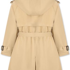 Girls & Women's Rain Jackets Waterproof Hooded Trench Coat,3 Years - Women 2XL