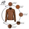61nfqiUxuqL.jpg Classical Varsity Style Leather Jacket Women - Casual Fashion Windbreaker Moto Biker Genuine Leather Bomber Jacket Women