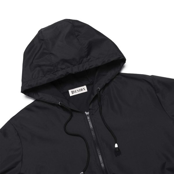 Women's Waterproof Raincoat Lightweight Rain Jacket Hooded Windbreaker with Pocket for Outdoor