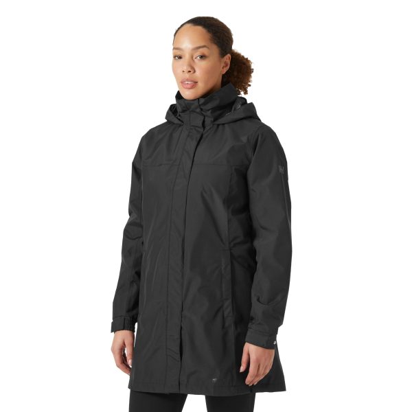 Womens Aden Waterproof Breathable Hooded Long Rain Jacket