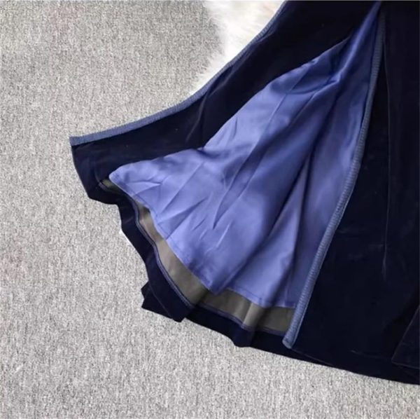 Women Fashion Winter Black fleece Blazer Dress Long Over The Knee Maxi Windbreaker Jacket Slim Coat