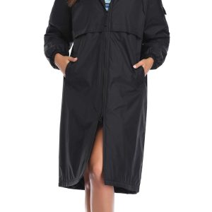 Unisex Swim Parka Water Resistant Warm Coat Water Sports Swim Parka for Adults & Kids