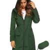 Women Waterproof Lightweight Rain Jacket Active Outdoor Hooded Raincoat