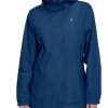 Women's Packable Rain Jacket Waterproof Lightweight Rain Coat with Hood for Golf Cycling Hiking