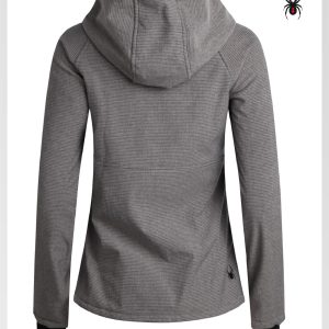 Womens Softshell Jacket - Lightweight Water Resistant Terry Fleece Zip Up Jacket Womens Windbreaker for Hiking (S-XL)