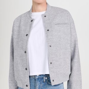 Women's Knit Bomber Jacket