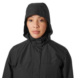 Womens Aden Waterproof Breathable Hooded Long Rain Jacket