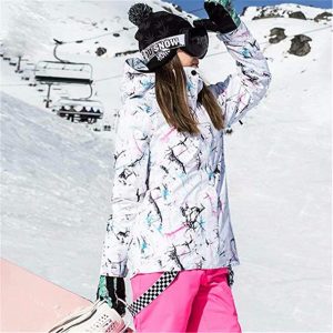 71JvNMIzYL.jpg Women's Waterproof Ski Jacket Snowboard Mountain Coat Windproof Winter Warm Snow Rain Coat