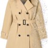Girls & Women's Rain Jackets Waterproof Hooded Trench Coat,3 Years - Women 2XL