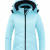 71PRDNuA48L.jpg Women's Waterproof Ski Jacket Warm Snow Winter Coat Mountain Windproof Hooded Raincoat