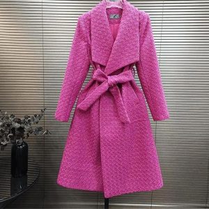 Women Fall Winter Long Woolen Coats Fashion Warm Wool Windbreaker Jackets Long Sleeve Dark Button Outwear Female