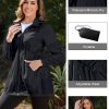 71STCTHdiFL.jpg Rain Jacket Women Lightweight Waterproof Windbreaker Jacket Women Packable Raincoat with Pockets S-XXL
