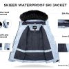 71TQh7iNLL.jpg Women's Waterproof Ski Jacket Warm Puffer Jacket Thick Hooded Winter Coat