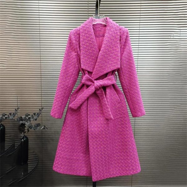 Women Fall Winter Long Woolen Coats Fashion Warm Wool Windbreaker Jackets Long Sleeve Dark Button Outwear Female