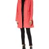 Women's Packable Hooded Rain Jacket with Bow
