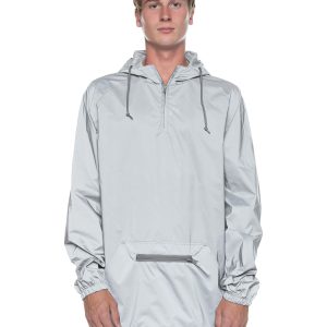 71c0n59UHML.jpg Fully Reflective Jacket, Water-Resistant 1/4 Zip Anorak - Rain Jackets for Men & Women, Lightweight Windbreaker