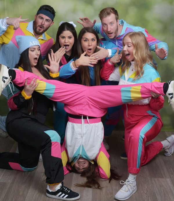 Women's Color Block 2 Piece 80s 90s Outfits Long Sleeve Windbreaker Jacket Tracksuit Set